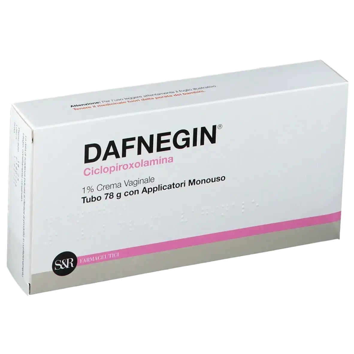 S&R Farmaceutici Dafnegin 1% Vaginal Cream Ciclopirox Olamine