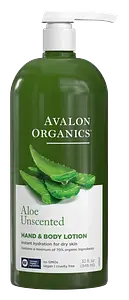 Avalon Organics Hand & Body Lotion - Aloe Unscented