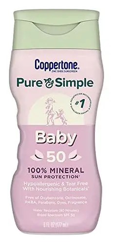 Coppertone Pure And Simple Baby Sunscreen Lotion SPF 50