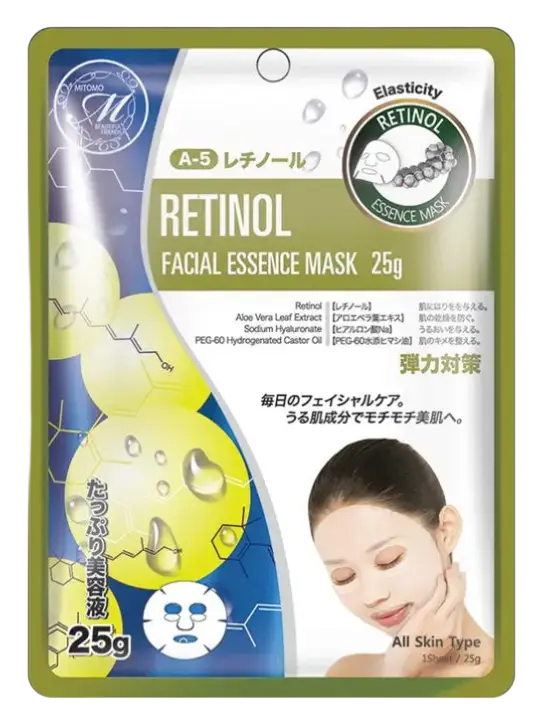 Mitomo Natural Retinol Tightening Facial Essence Mask