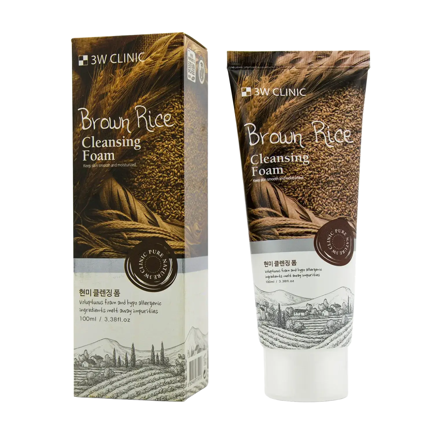 3W Clinic Foam Cleansing Brown Rice