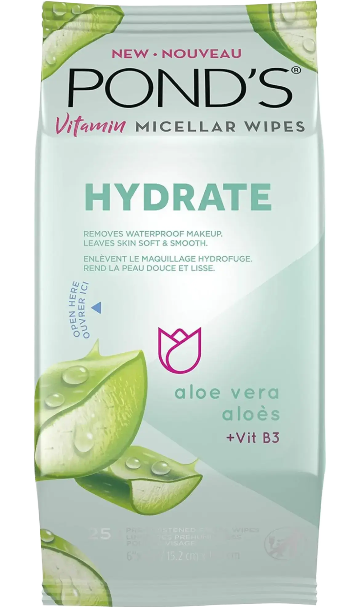 Pond's Hydrate Vitamin Micellar Wipes