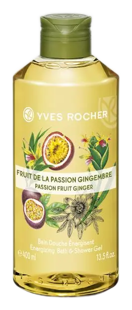 Yves Rocher Energizing Bath & Shower Gel Passion Fruit Ginger
