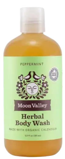 Moon Valley Organics Herbal Body Wash Peppermint