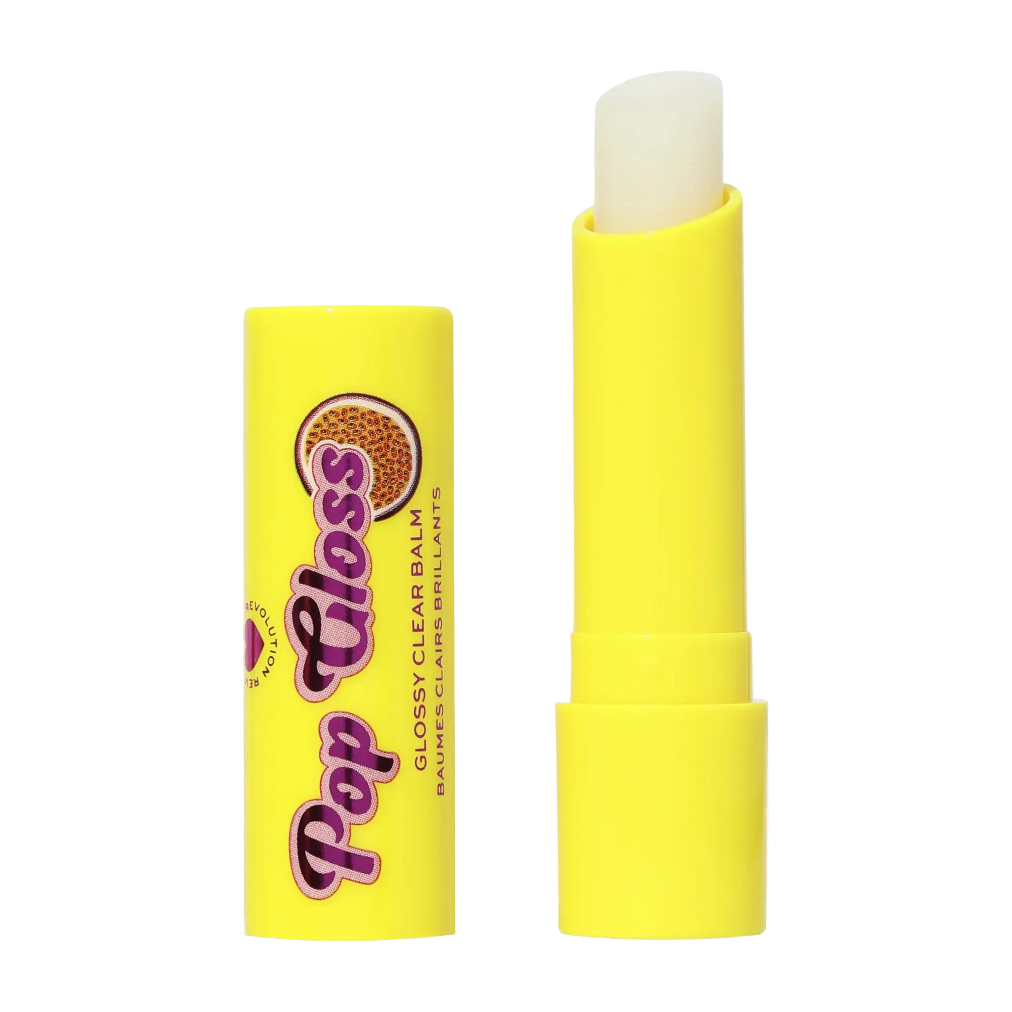 Revolution Beauty I Heart Revolution Pop Gloss Lip Balm Passionfruit Clear