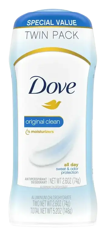 Dove Invisible Solid Antiperspirant & Deodorant Stick Original Clean