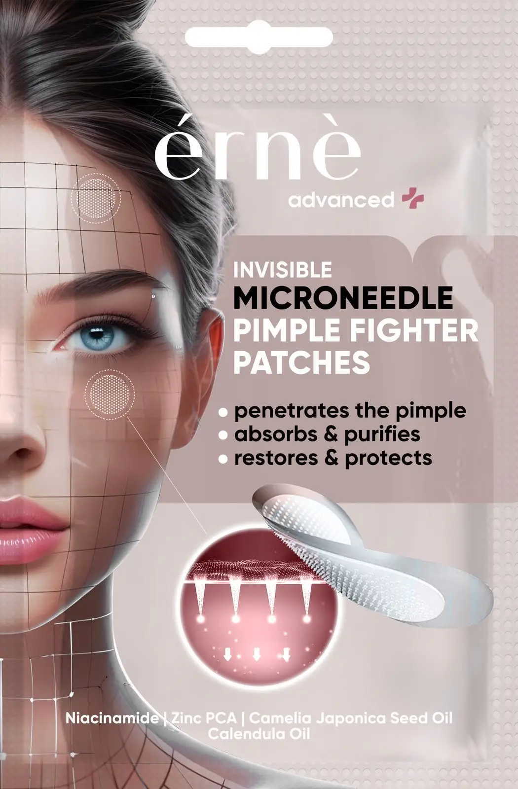Érnè Invisible Microneedle Pimple Fighter Patches
