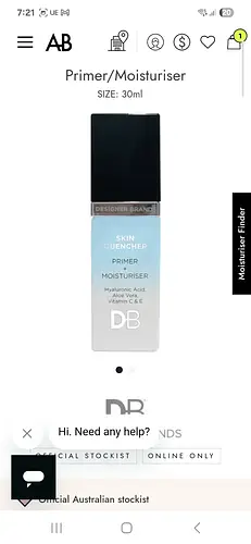 DB Cosmetics Skin Quencher Primer/Moisturiser