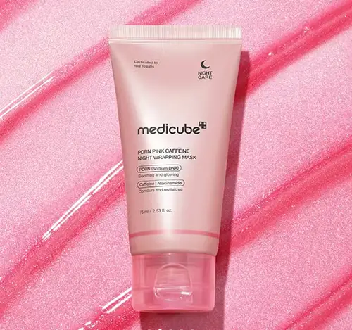 MediCube PDRN Pink Caffeine Overnight Wrapping Mask