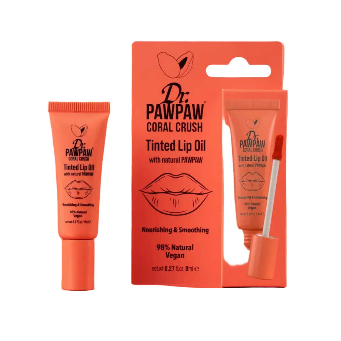 Dr. PAWPAW Tinted Lip Oil Coral Crush