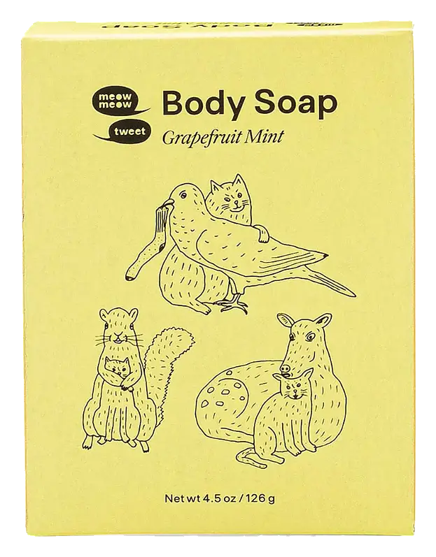Meow Meow Tweet Body Soap Grapefruit Mint