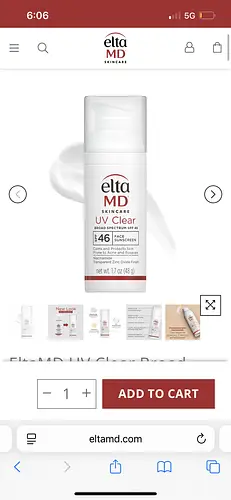 EltaMD, Inc EltaMD UV Clear Face Sunscreen SPF 46, Oil Free Sunscreen