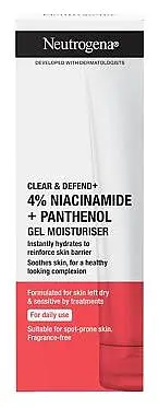 Neutrogena Clear and Defend + Gel Moisturiser with Niacinamide and Panthenol