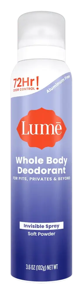 Lume Invisible Spray Deodorant Soft Powder