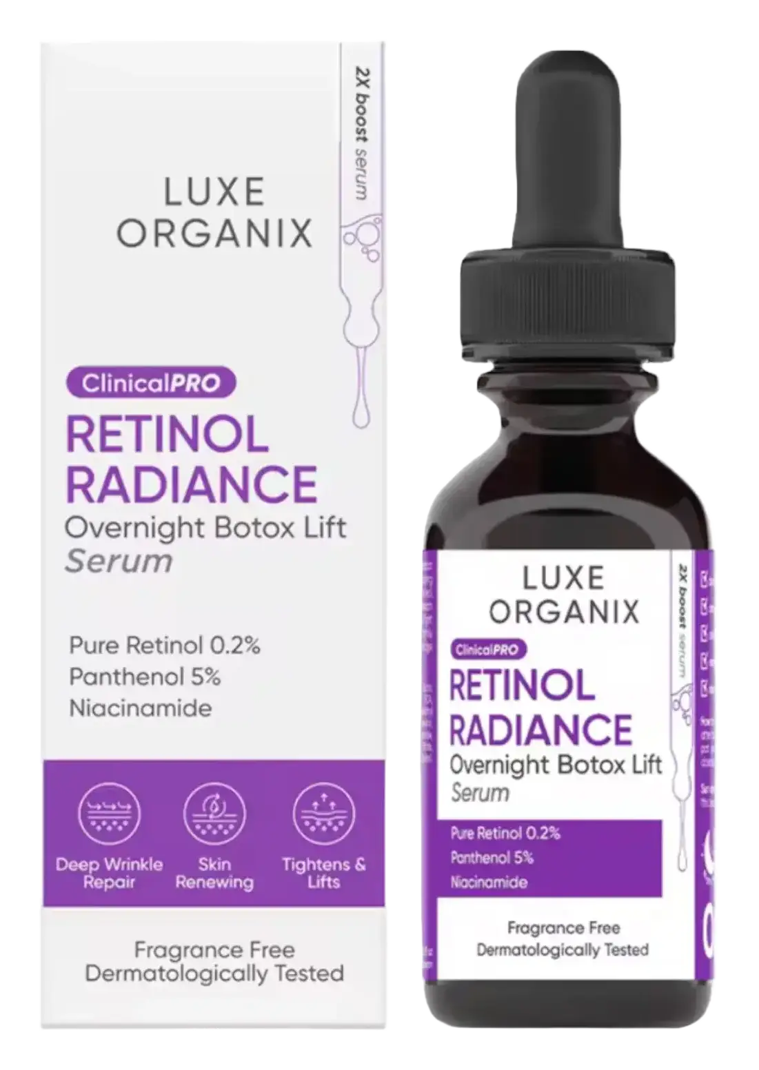 Luxe Organix Clinical Pro Retinol Radiance Serum