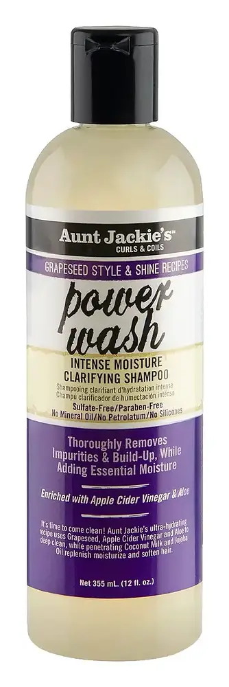 Aunt Jackie's Curls & Coils Power Wash Intense Moisture Clarifying Shampoo
