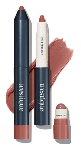 Trestique Matte Lip Crayon + Balm Pacific Peony