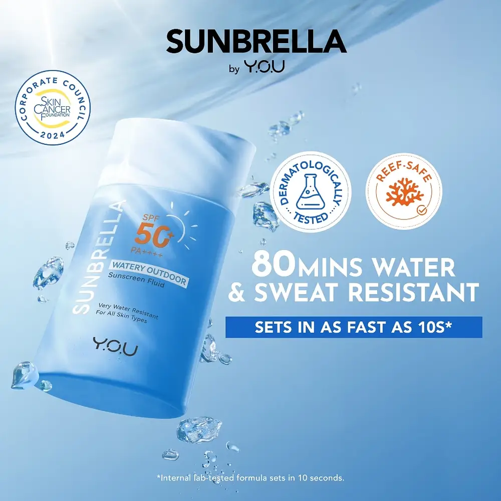 Y.O.U SUNBRELLA Watery Outdoor Sunscreen Fluid SPF50+ PA++++