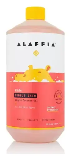 Alaffia Kids Bubble Bath Coconut Strawberry