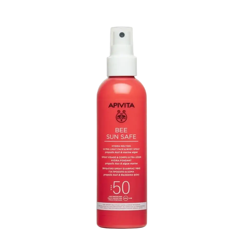 Apivita Natural Cosmetics Bee Sun Safe Hydra Melting Ultra-Light Face & Body Spray SPF 50