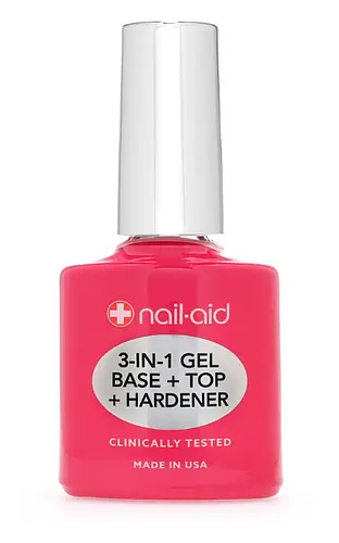 Nail-Aid 3-in-1 Gel Base + Top Coat + Hardener