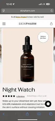 Skin Pharm Night watch