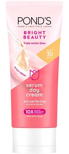 Pond's Bright Beauty Triple Action Glow Skin Perfecting Serum Day Cream SPF 30 PA+++
