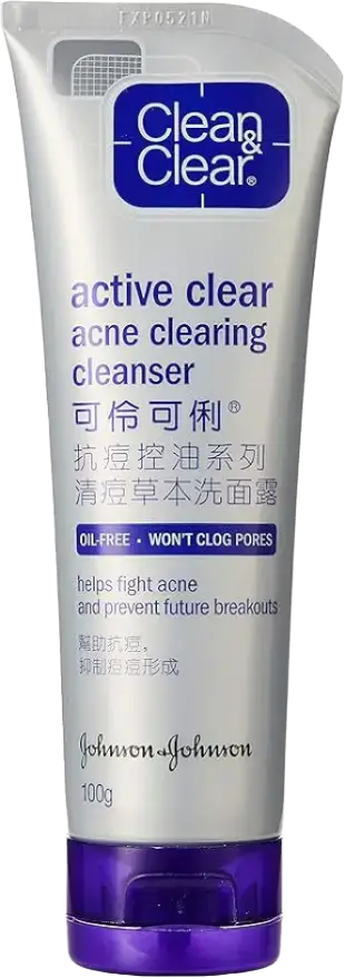 Clean & Clear Active Clear Acne Clearing Cleanser Asia