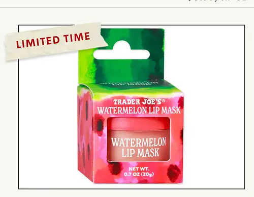 Trader Joe's Watermelon Lip Mask