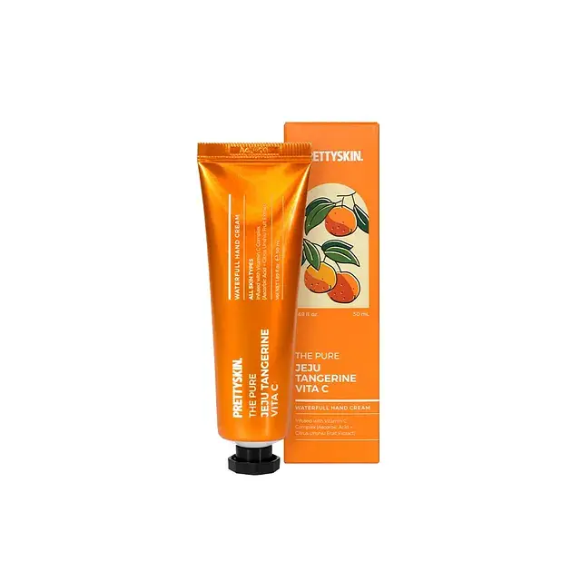 Pretty Skin The Pure Jeju Tangerine Vita C Waterfull Hand Cream