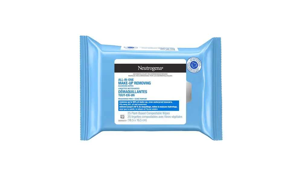 Neutrogena All-In-One Make-Up Removing Cleansing Wipes Canada