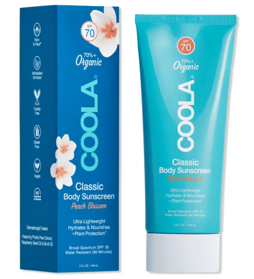 COOLA Peach Blossom Classic Body Sunscreen SPF 70