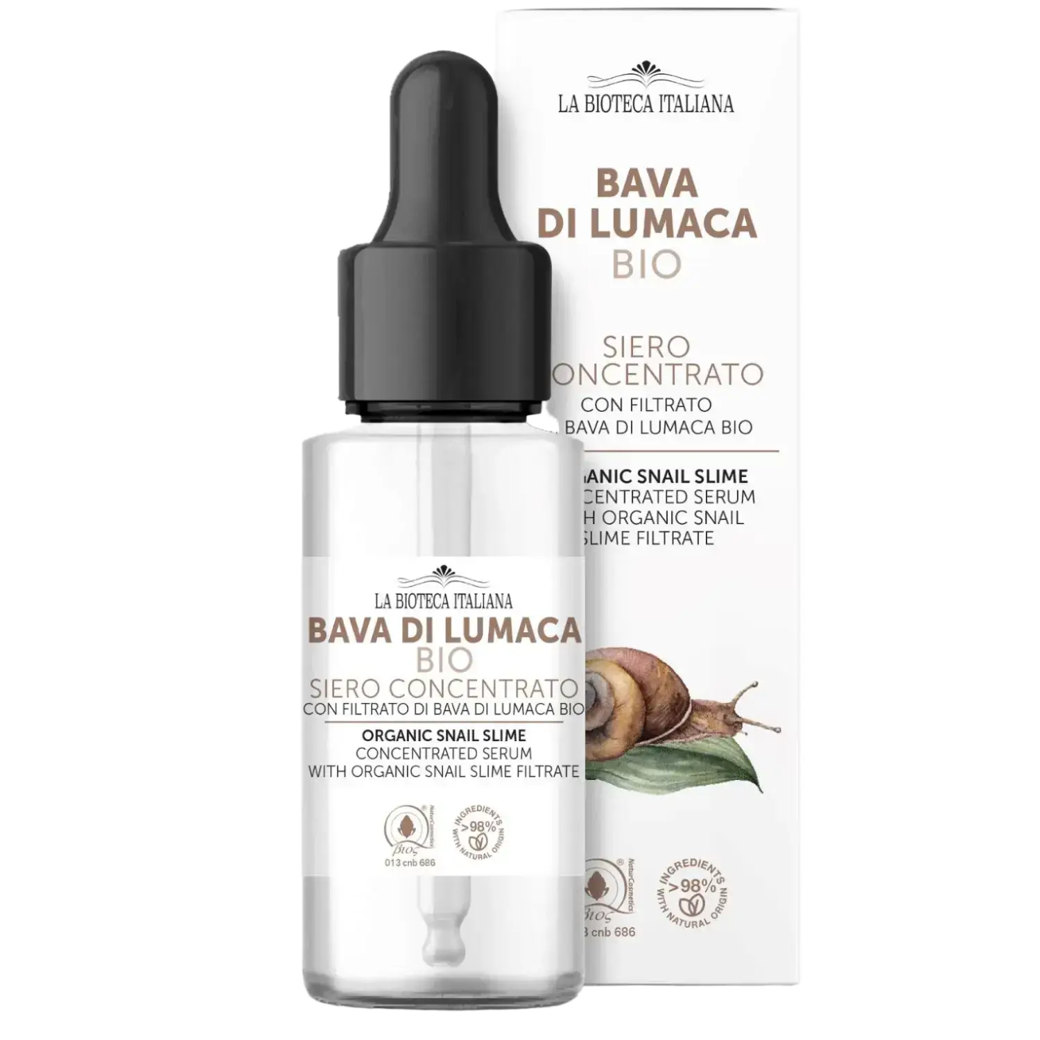 La Bioteca Italiana Bava Di Lumaca Bio Siero Concentrato
