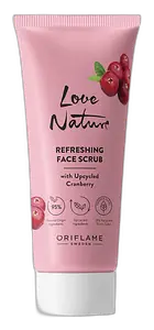 Oriflame Love Nature Refreshing Face Scrub With Upcycled Cranberry