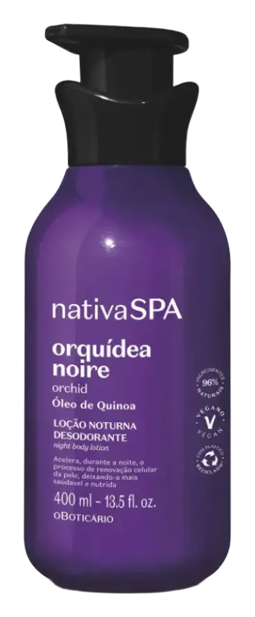 O Boticário Loção Noturna Desodorante Corporal Nativa SPA Orquídea Noire