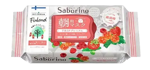 Saborino Premium Morning Facial Sheet Mask Finnish Cloudberries