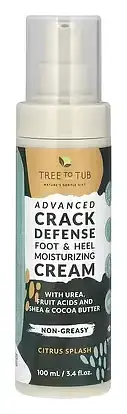 Tree to Tub Advanced Crack Defense Foot & Heel Moisturizing Cream Citrus Splash