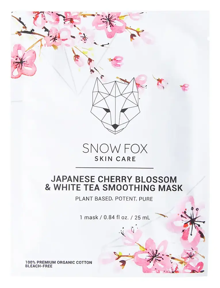 Snow Fox Skincare Japanese Cherry Blossom & White Tea Smoothing Mask