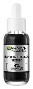 Garnier Pure Active AHA + BHA Charcoal Serum