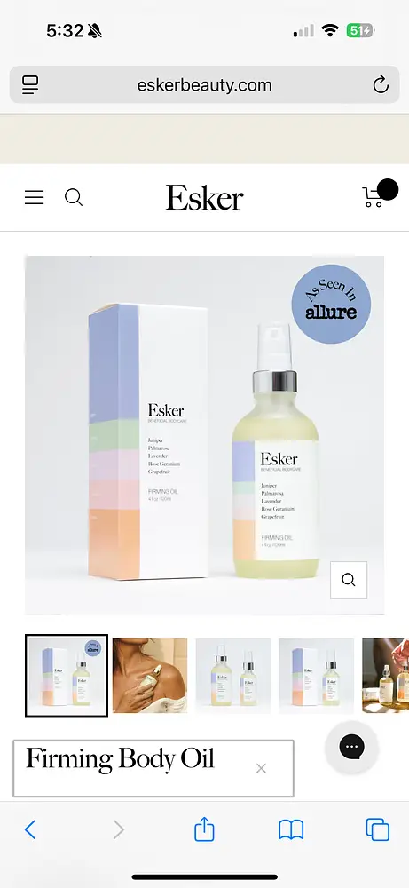 Esker Firming Body Oil