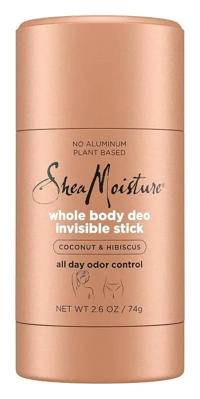 Shea Moisture Whole Body Invisible Deodorant Stick Coconut & Hibiscus