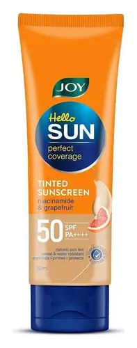 Joy Beautiful By Nature Hello Sun Perfect Coverage Tinted Sunscreen SPF 50