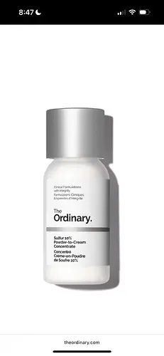 The Ordinary Sulfur 10% Powder-to-Cream Concentrate Acne Spot Treatment