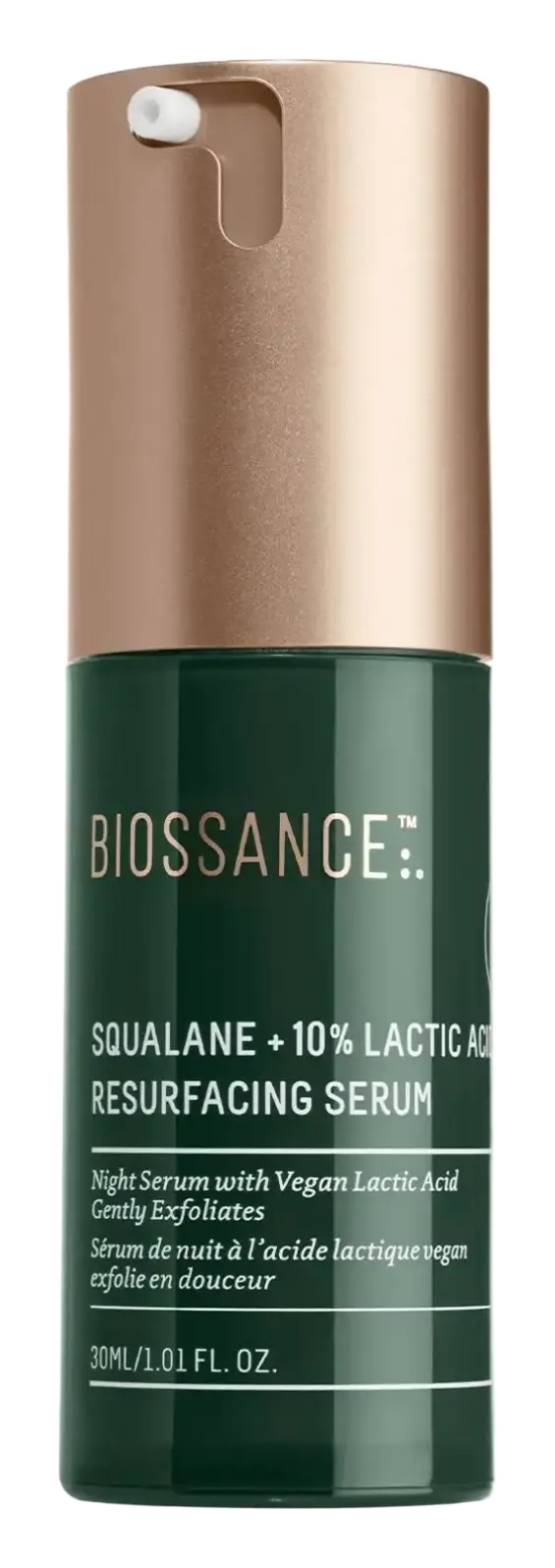 Biossance Squalane + 10% Lactic Acid Resurfacing Night Serum