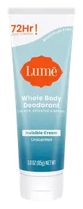 Lume Whole Body Deodorant Invisible Cream Unscented