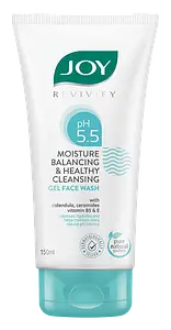 Joy Beautiful By Nature Revivify pH 5.5 Moisture Balancing & Healthy Cleansing Gel Face Wash