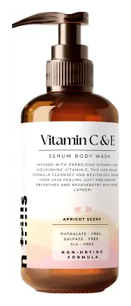 Skin Hero Vitamin C & E Serum Body Wash Apricot