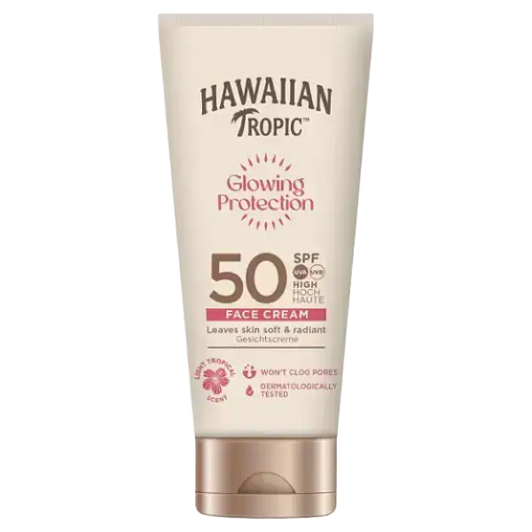 Hawaiian Tropic Glowing Protection Face Cream SPF 50 UK