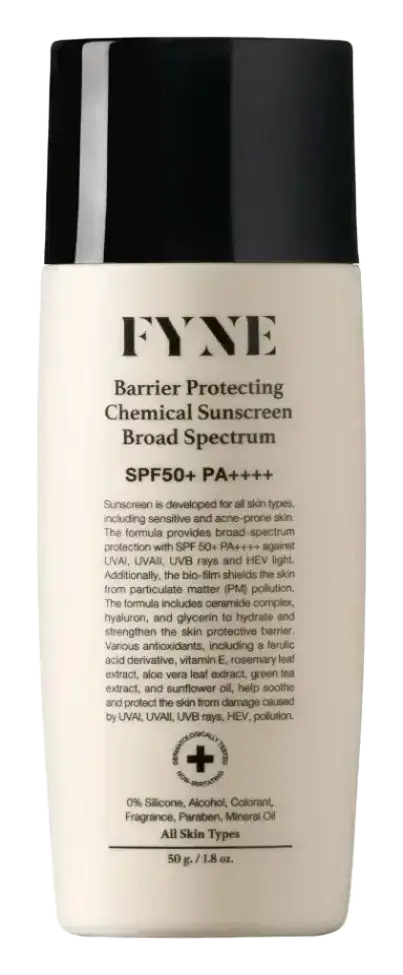 Fyne Barrier Protecting Chemical Sunscreen Broad Spectrum SPF50+ PA++++