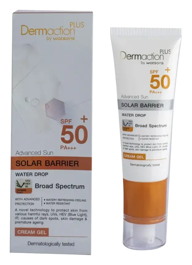 Dermaction Plus by Watsons Advanced Sun Water Drop Cream Gel SPF 50